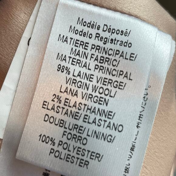 Paule KA Wool Blend Shift Dress Size 36 Sleeveless Waterfall Ruffle Classic - Picture 7 of 8